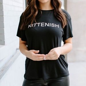KITTENISH Black Tee